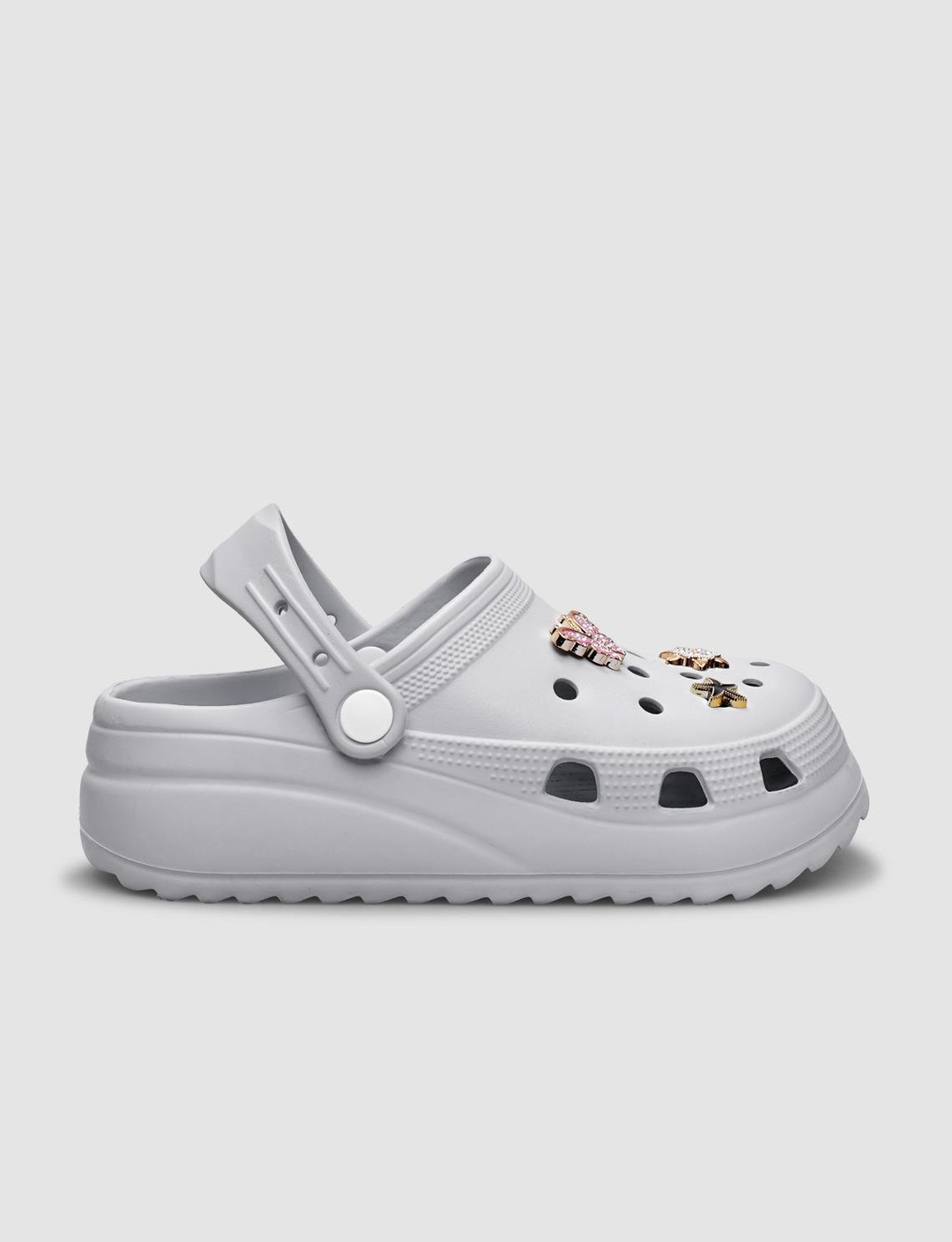 Pu Açık Gri Kadın Terlik