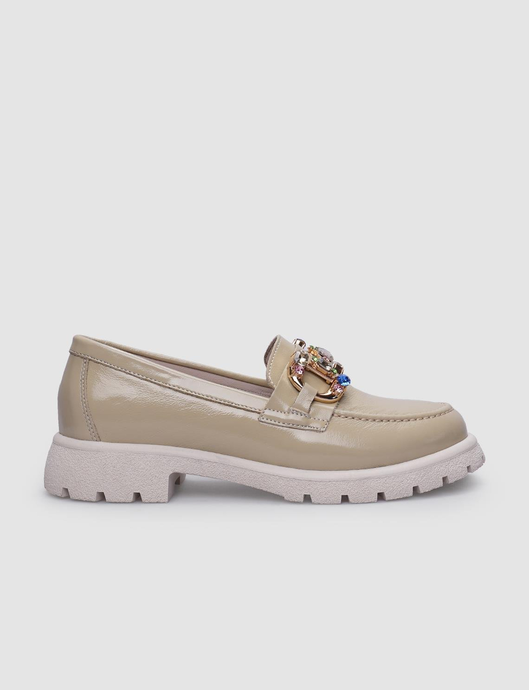 Rugan Hakiki Deri Bej Kadın Ayakkabı