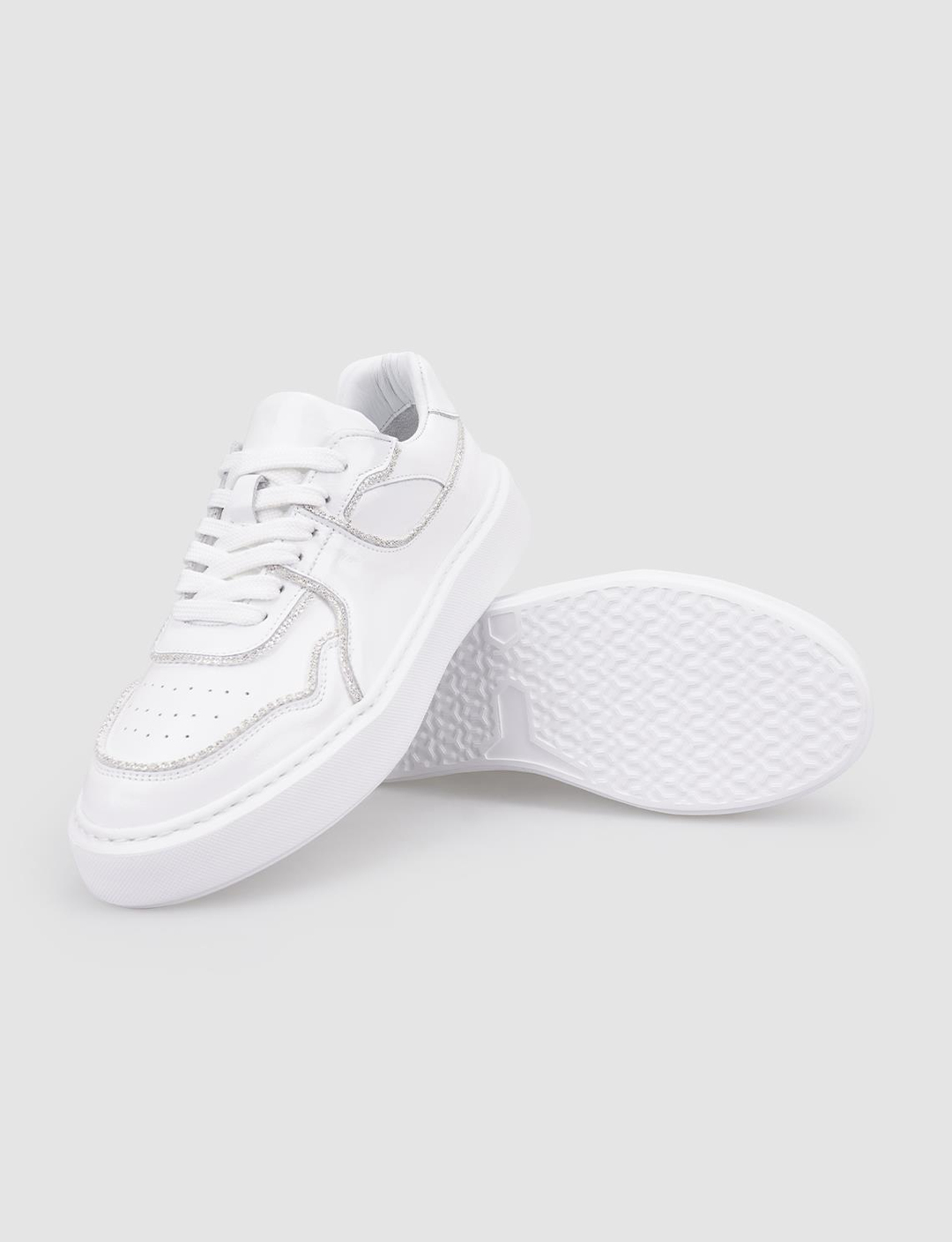 Rugan Hakiki Deri Beyaz Kadın Ayakkabı