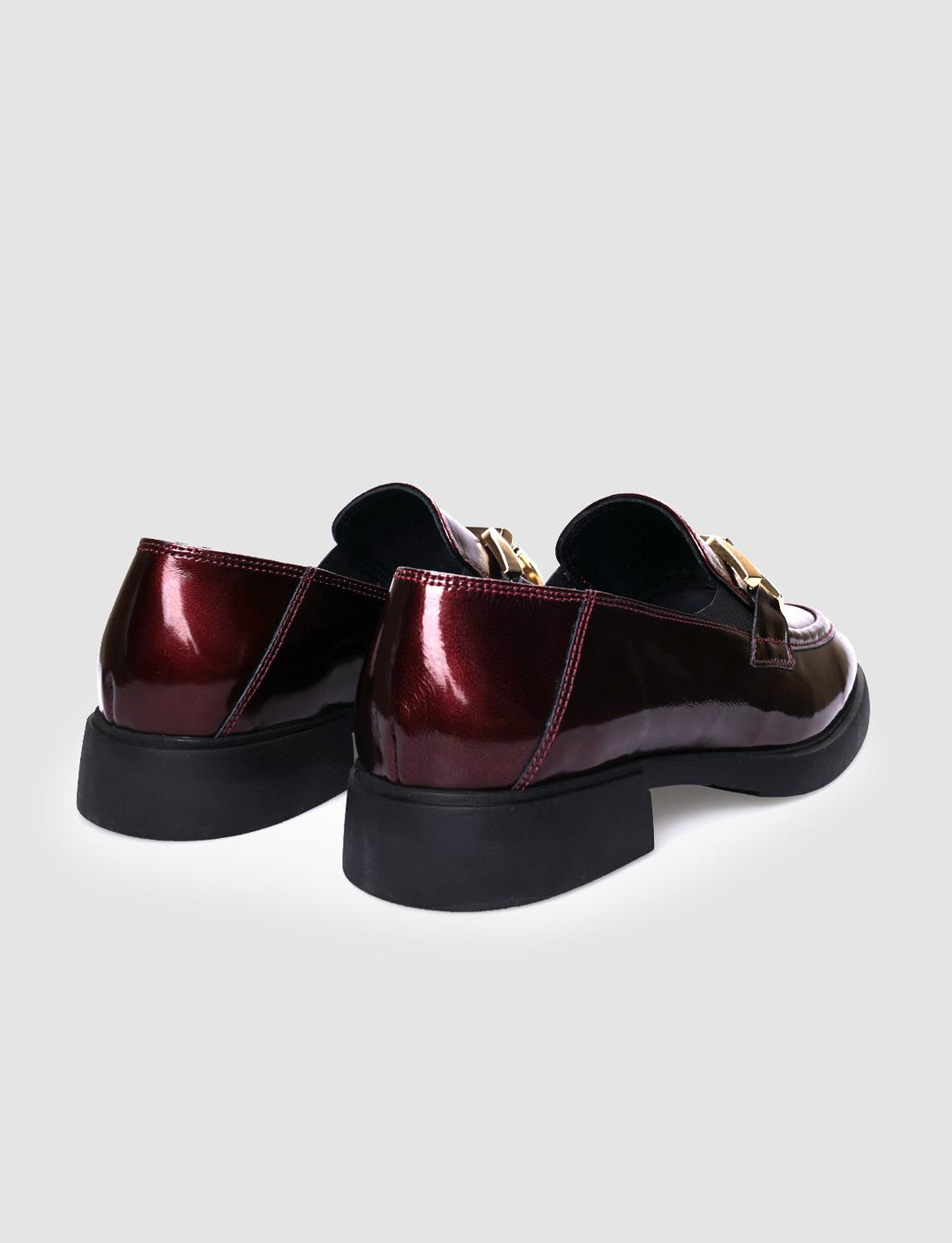 Rugan Hakiki Deri Bordo Kadın Ayakkabı