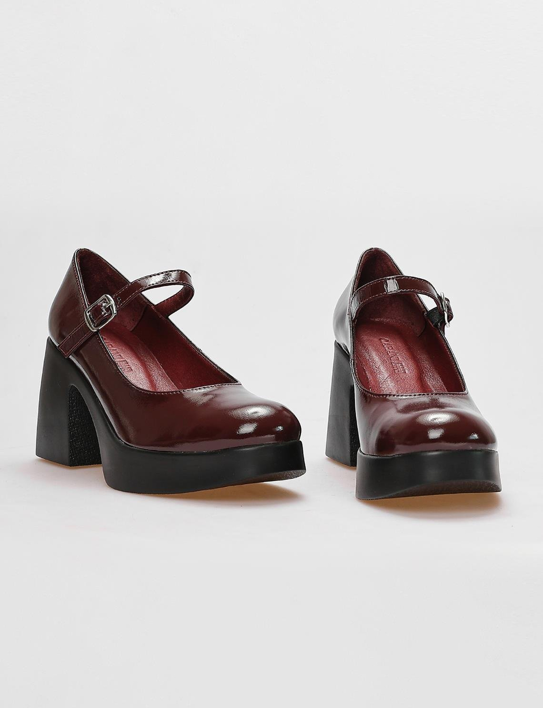 Rugan Hakiki Deri Bordo Kadın Ayakkabı