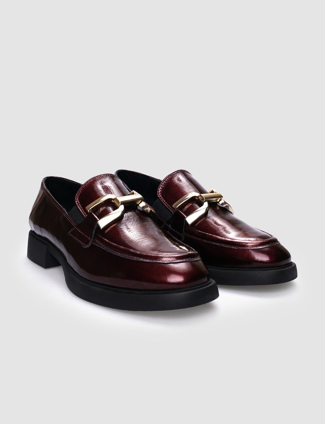 Rugan Hakiki Deri Bordo Kadın Ayakkabı