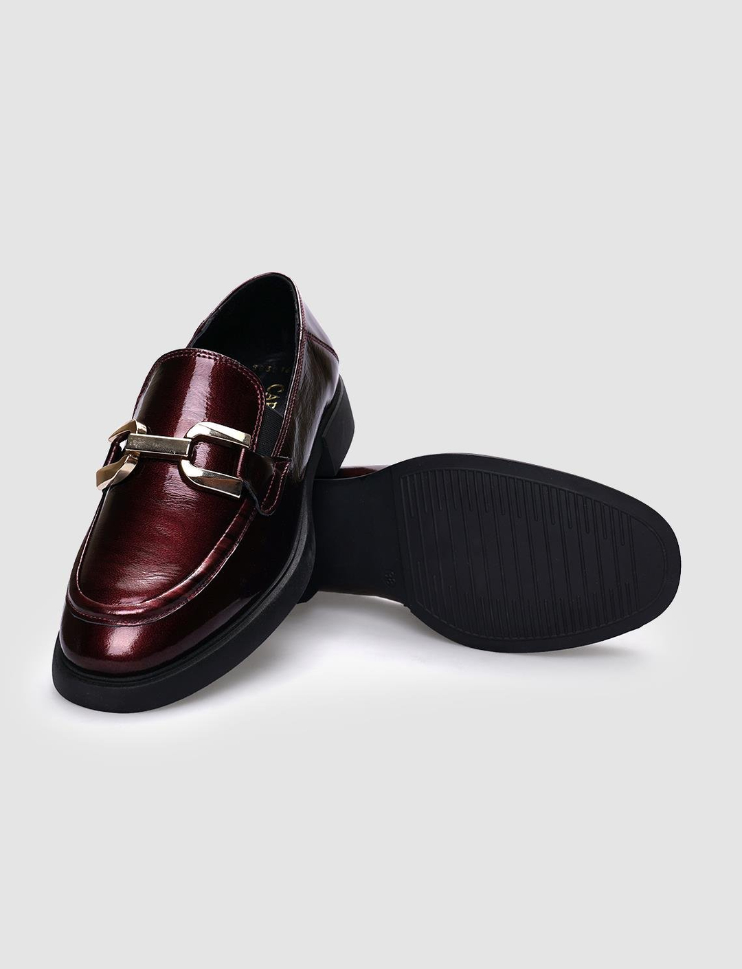 Rugan Hakiki Deri Bordo Kadın Ayakkabı