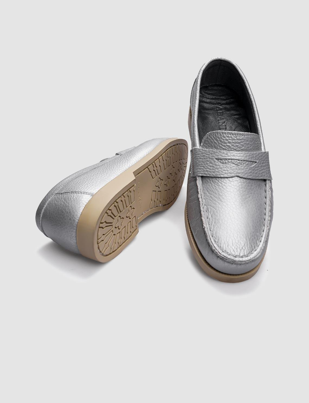 Rugan Hakiki Deri Gri Erkek Ayakkabı