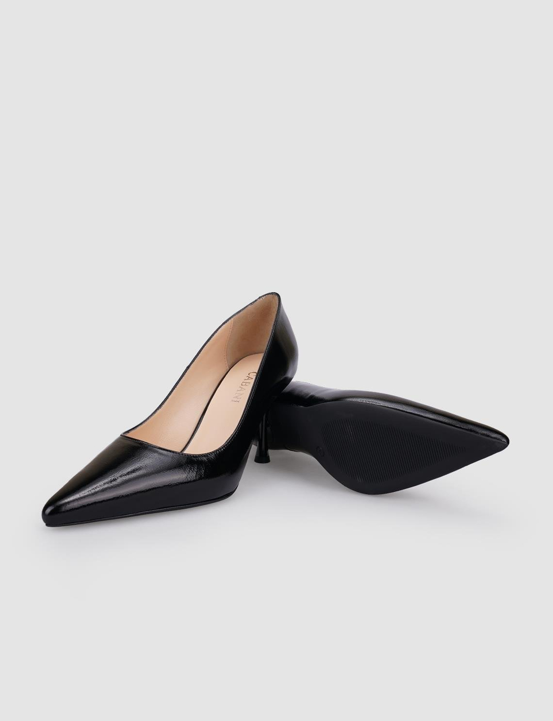 Rugan Hakiki Deri Siyah Kadın Ayakkabı