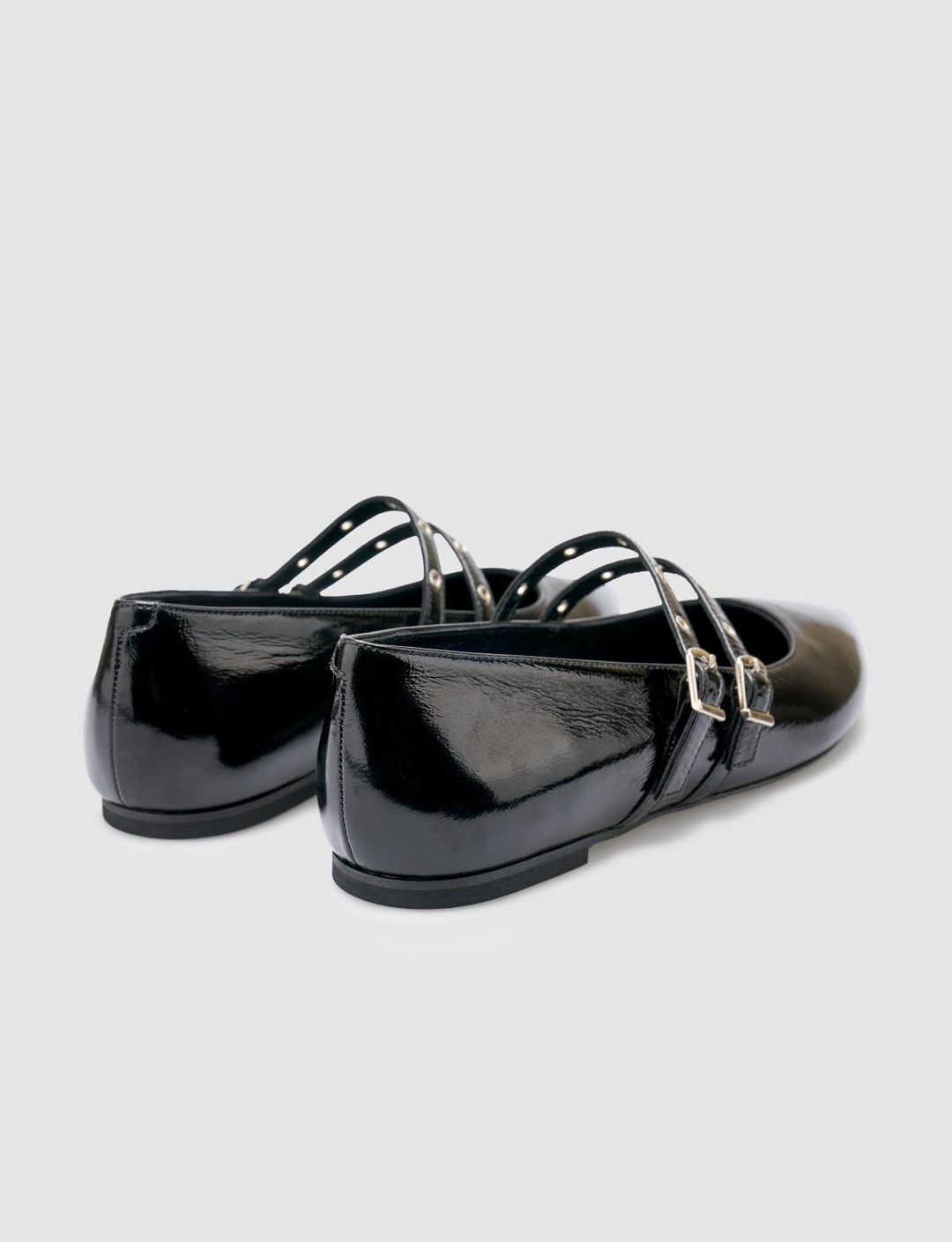 Rugan Hakiki Deri Siyah Kadın Ayakkabı