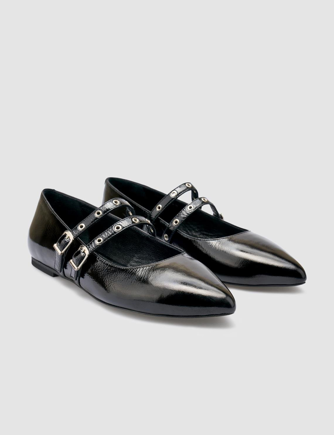 Rugan Hakiki Deri Siyah Kadın Ayakkabı