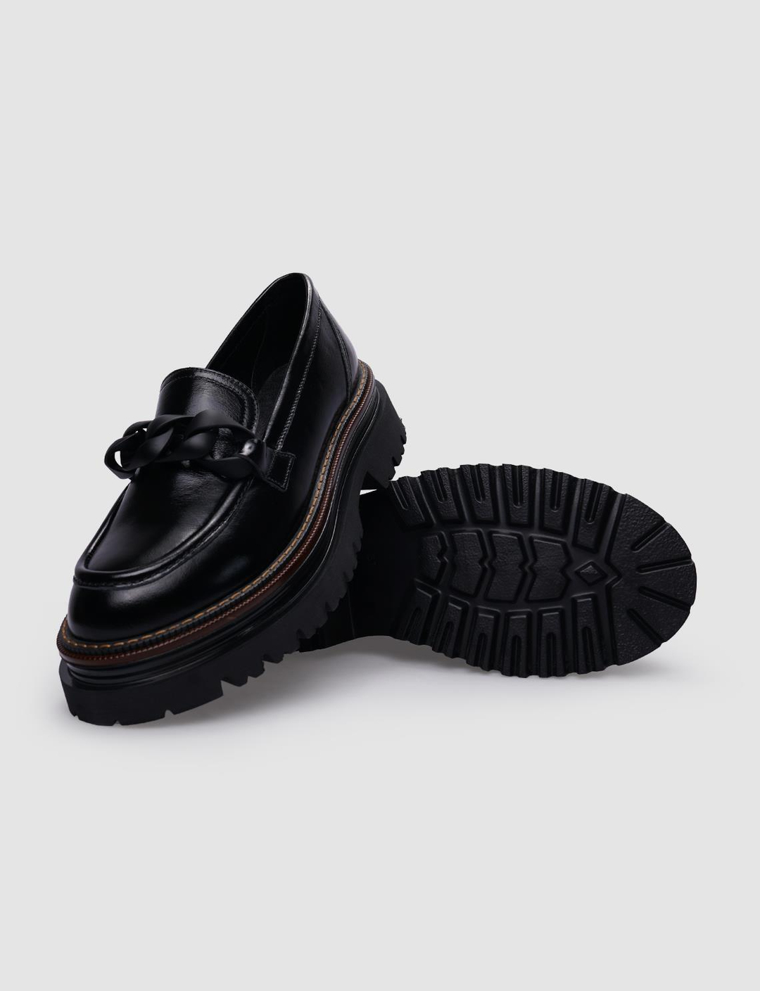 Rugan Hakiki Deri Siyah Kadın Ayakkabı