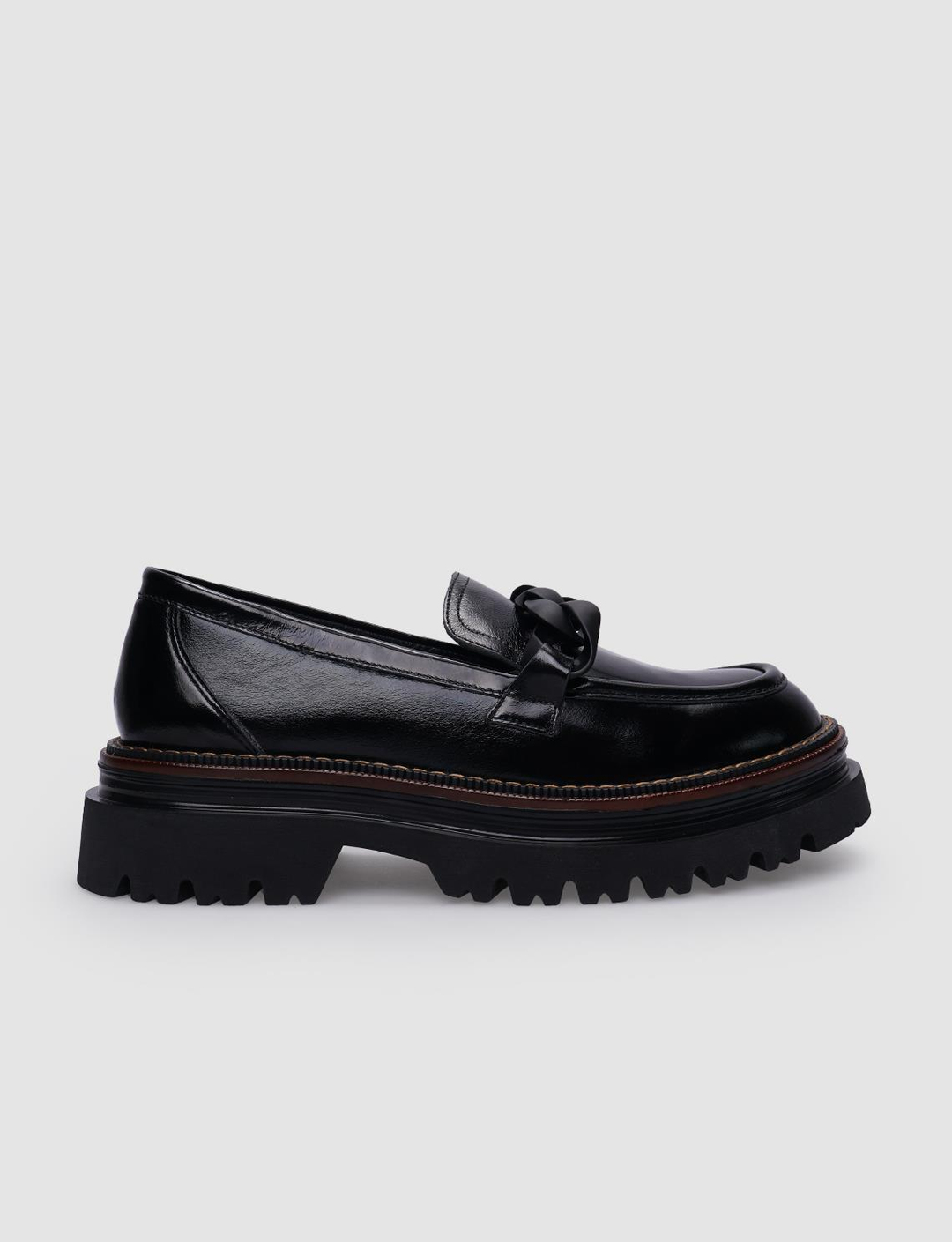 Rugan Hakiki Deri Siyah Kadın Ayakkabı