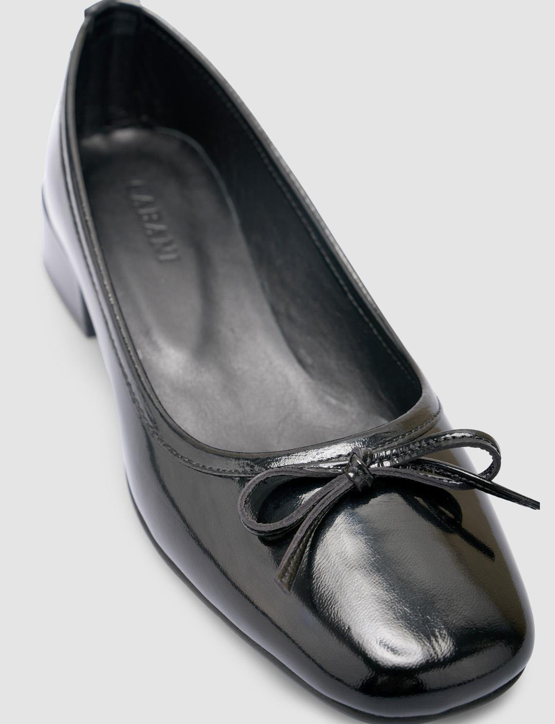 Rugan Hakiki Deri Siyah Kadın Ayakkabı