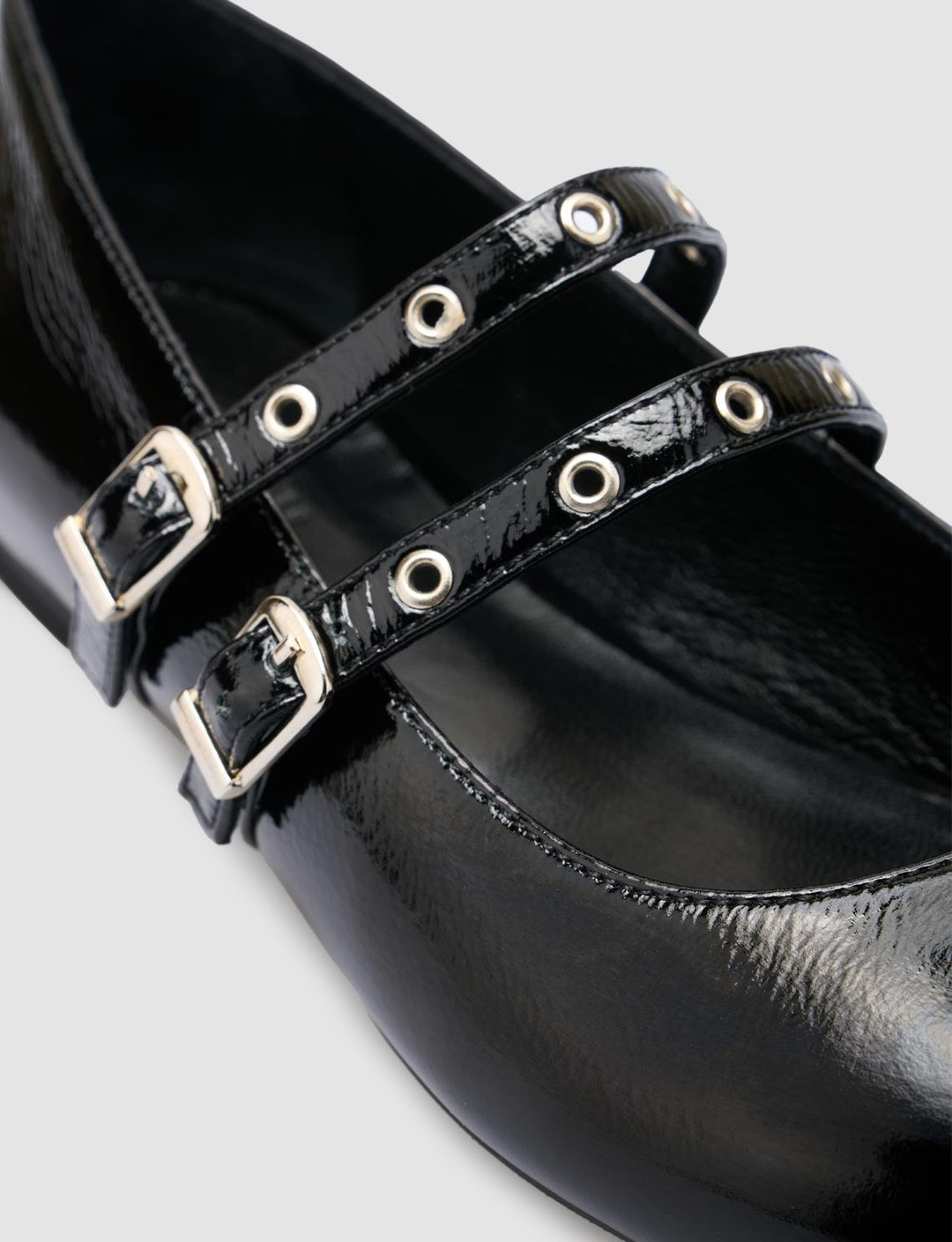 Rugan Hakiki Deri Siyah Kadın Ayakkabı