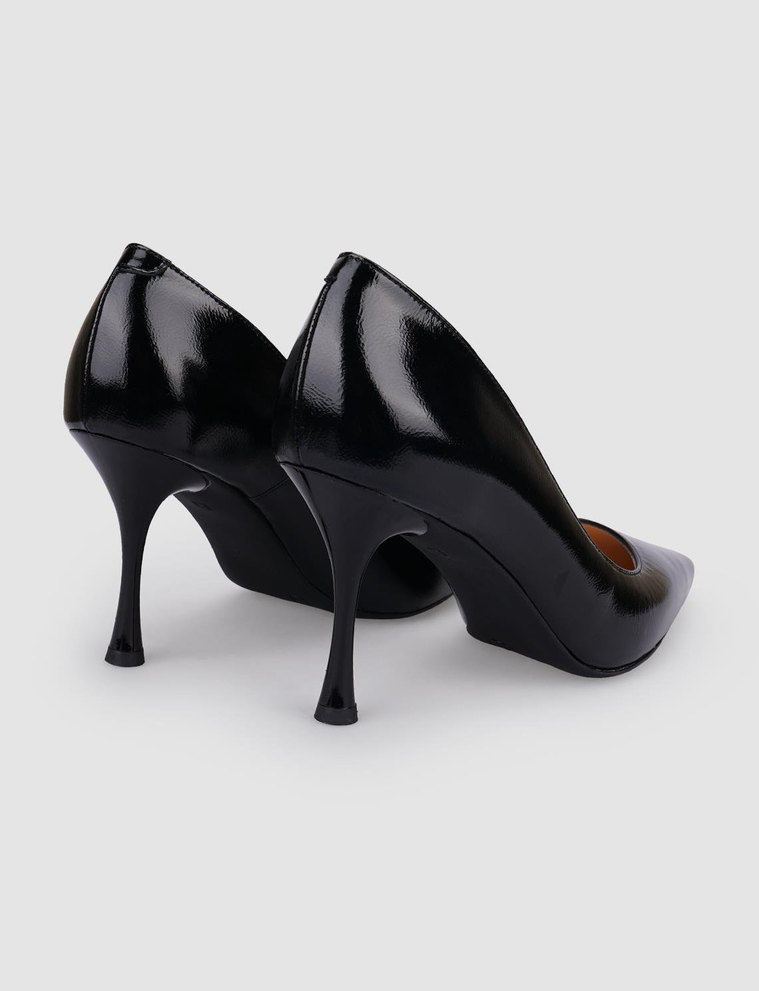 Rugan Hakiki Deri Siyah Kadın Ayakkabı