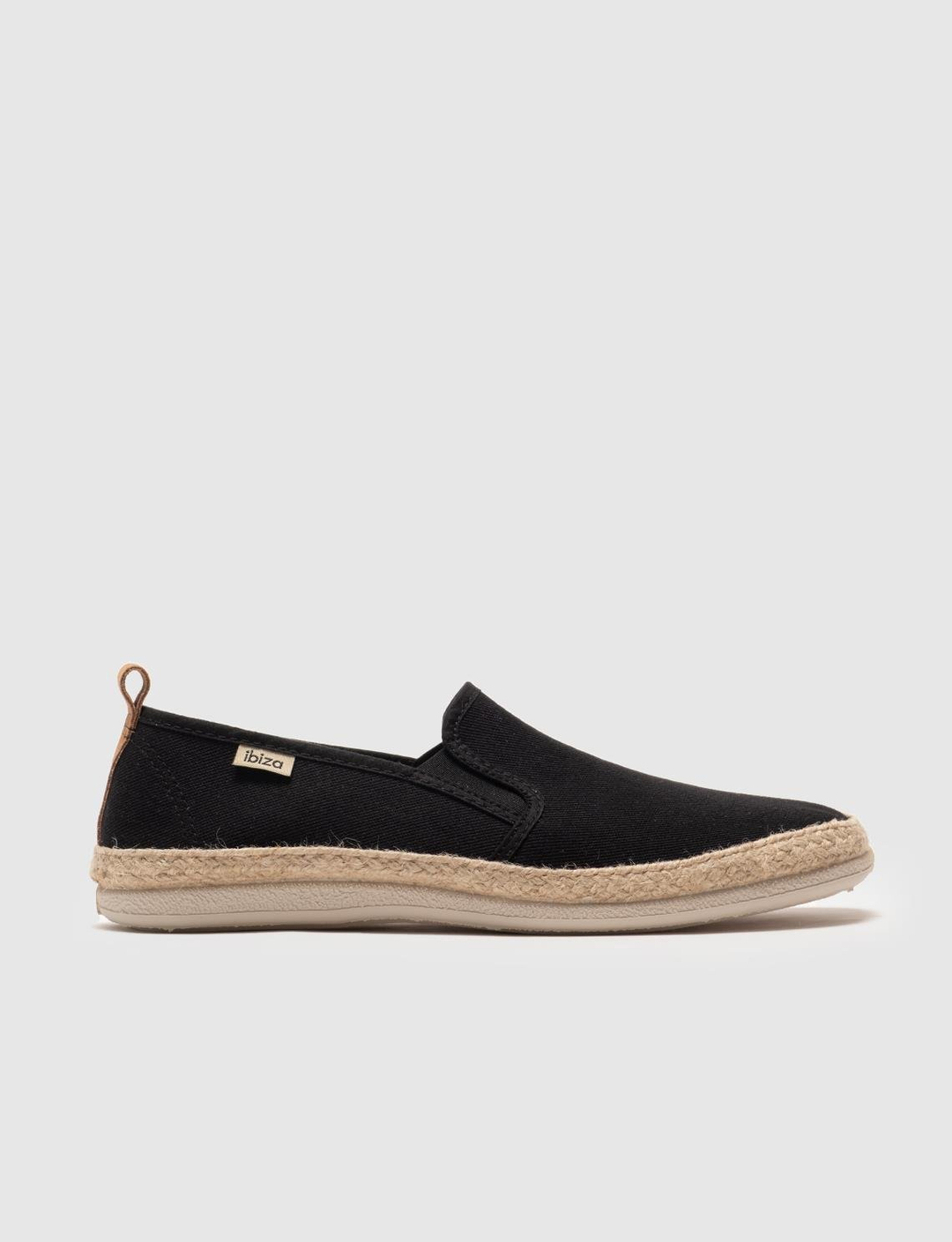 Men Black Canvas Espadrilles