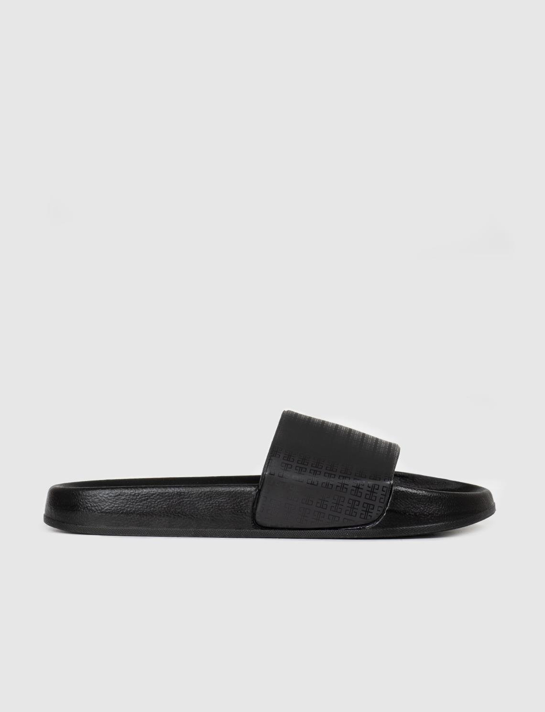 Men Black Slides