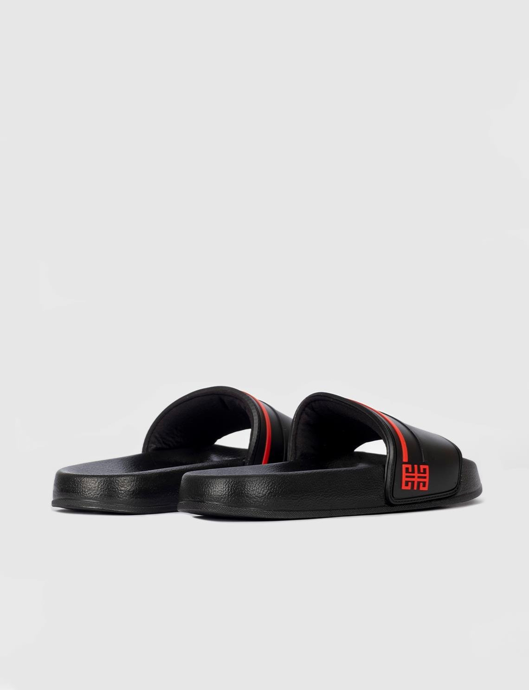 Men Black-Red Slides