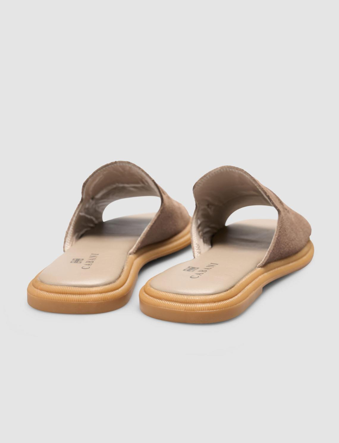 Süet Hakiki Deri Kahverengi Kadın Terlik