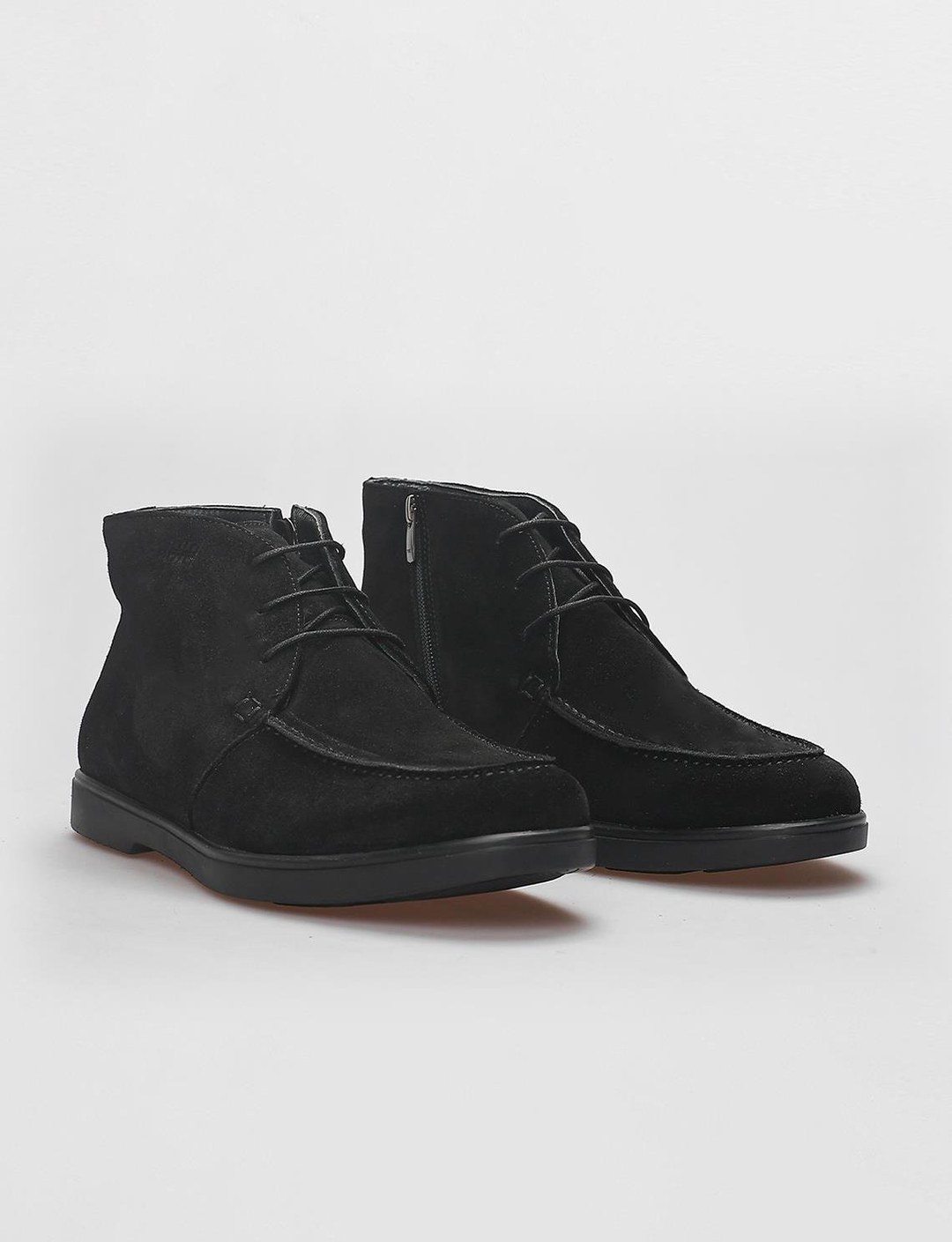 Süet Hakiki Deri Siyah Erkek Bot