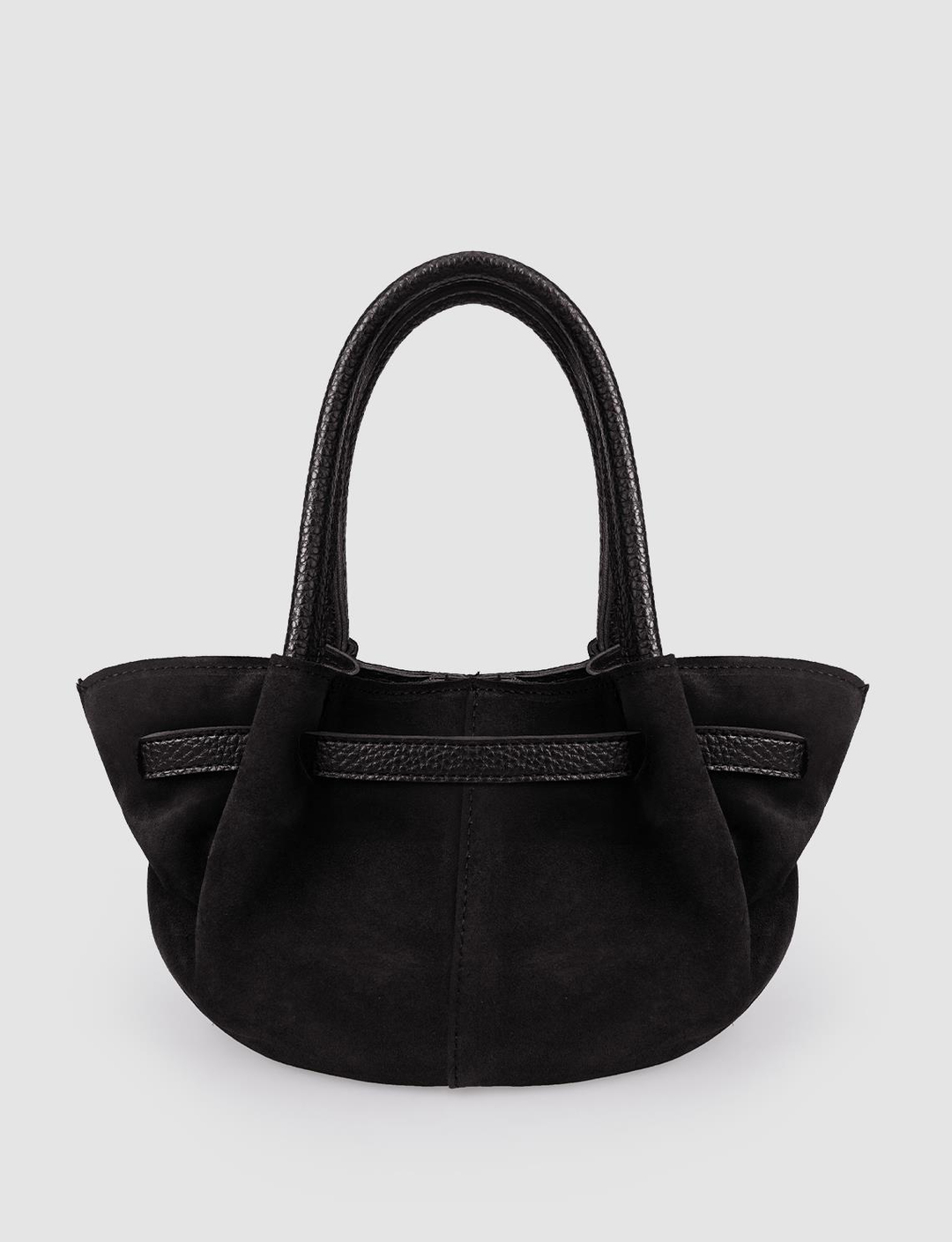 Süet Hakiki Deri Siyah Kadın Çanta