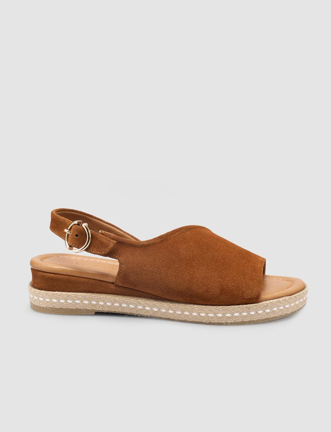 Süet Hakiki Deri Taba Kadın Sandalet