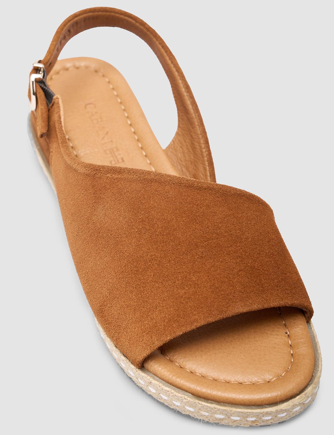 Süet Hakiki Deri Taba Kadın Sandalet