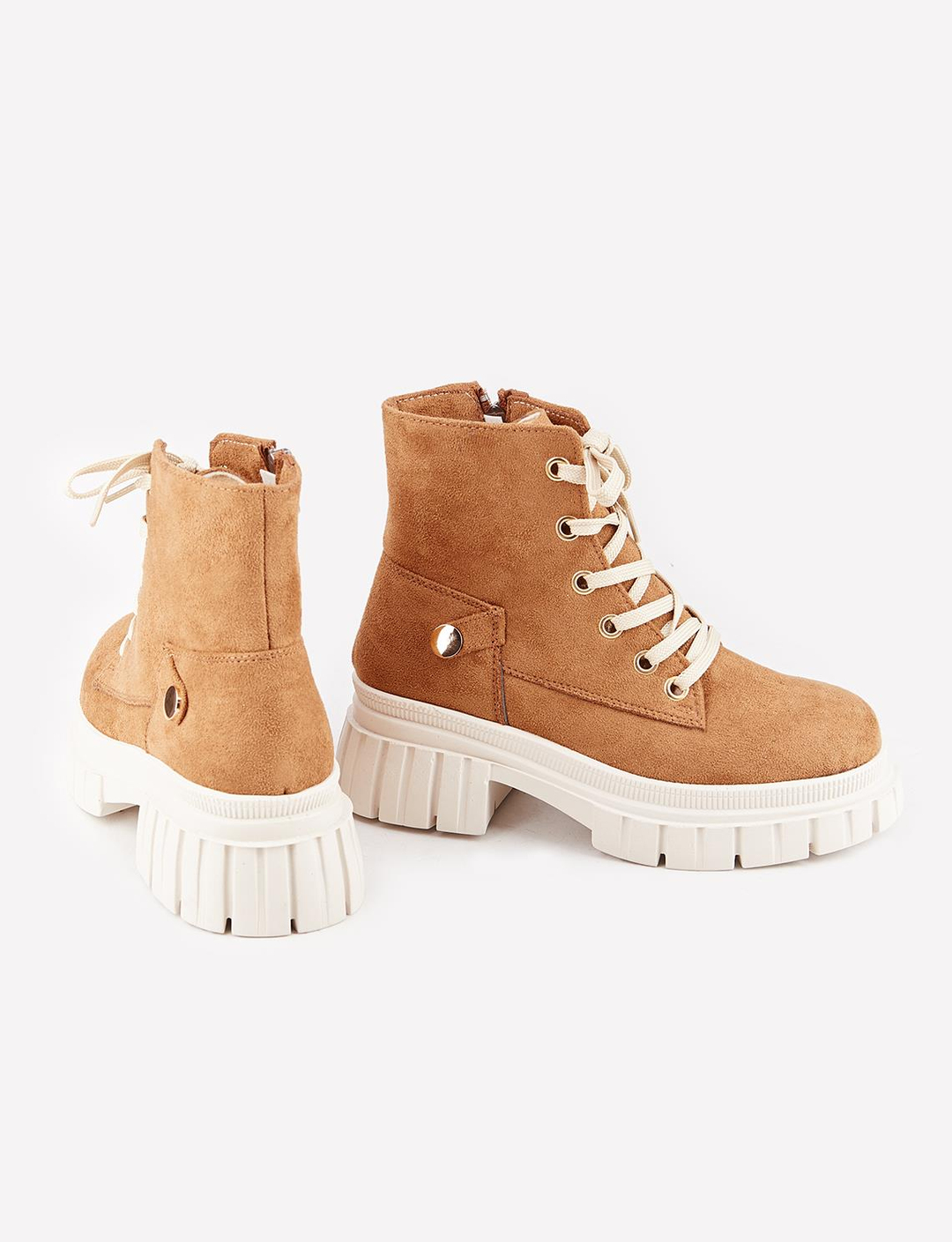 Taba Bağcıklı Fermuarlı Kadın Günlük Bot