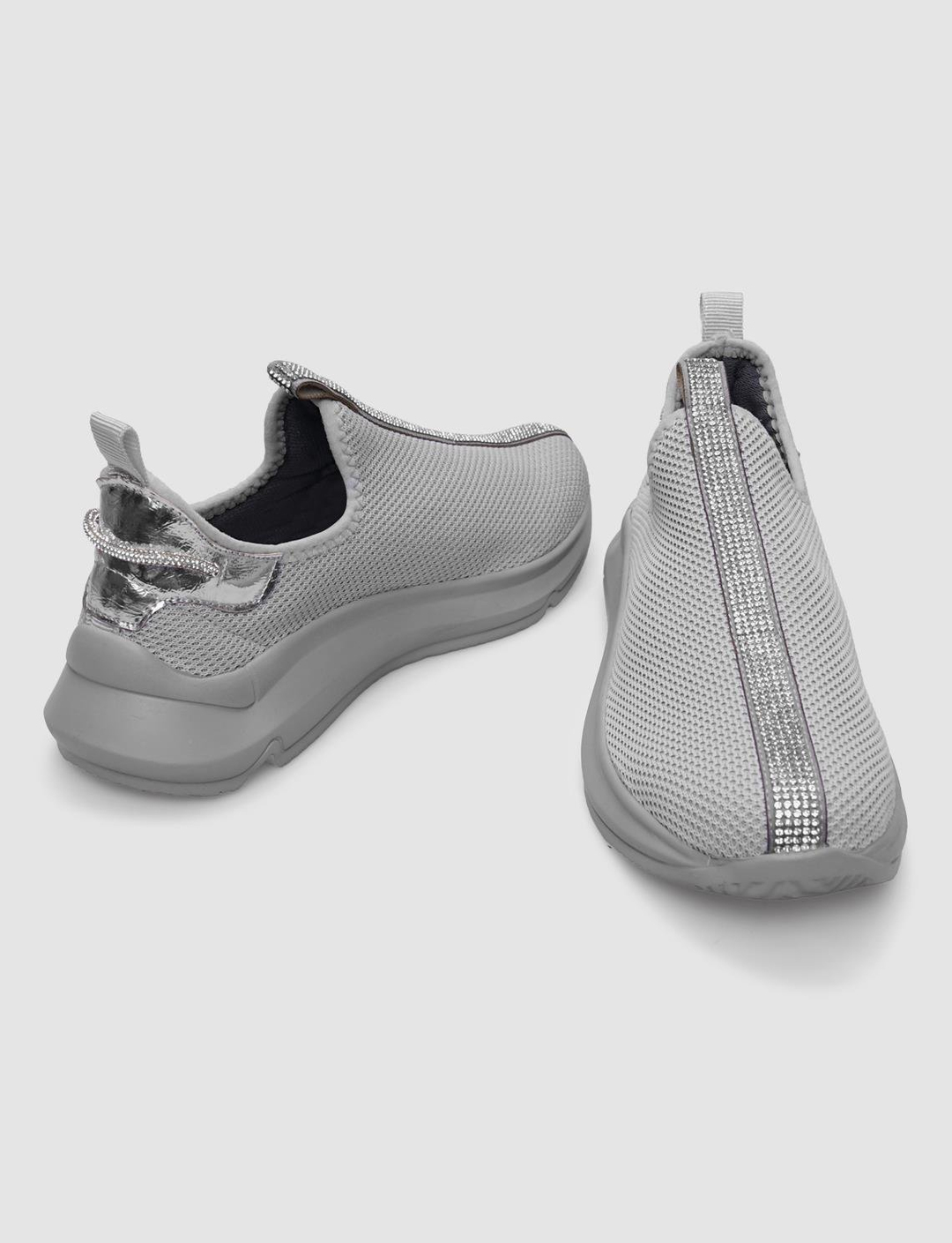 Tekstil Gri Kadın Ayakkabı
