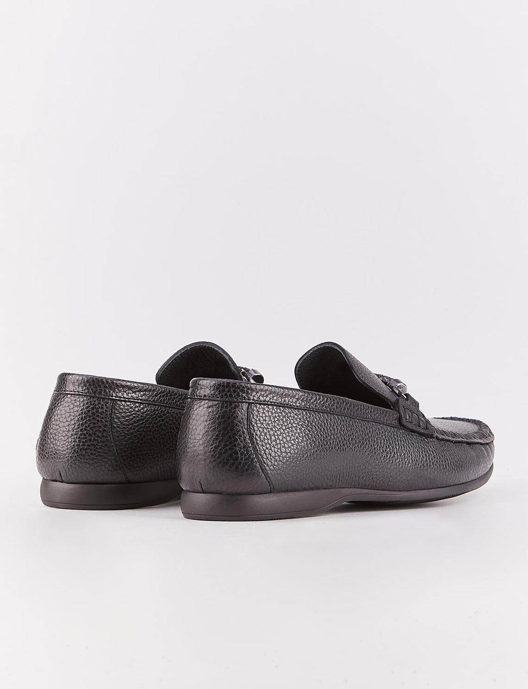 Genuine Leather Black Men Loafers