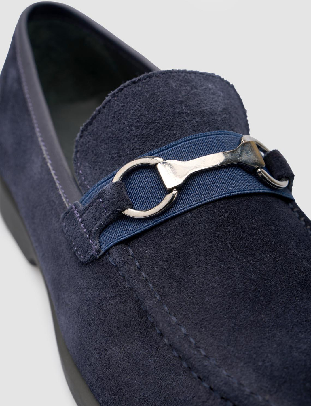 Toka Detaylı Hakiki Deri Lacivert Erkek Loafer