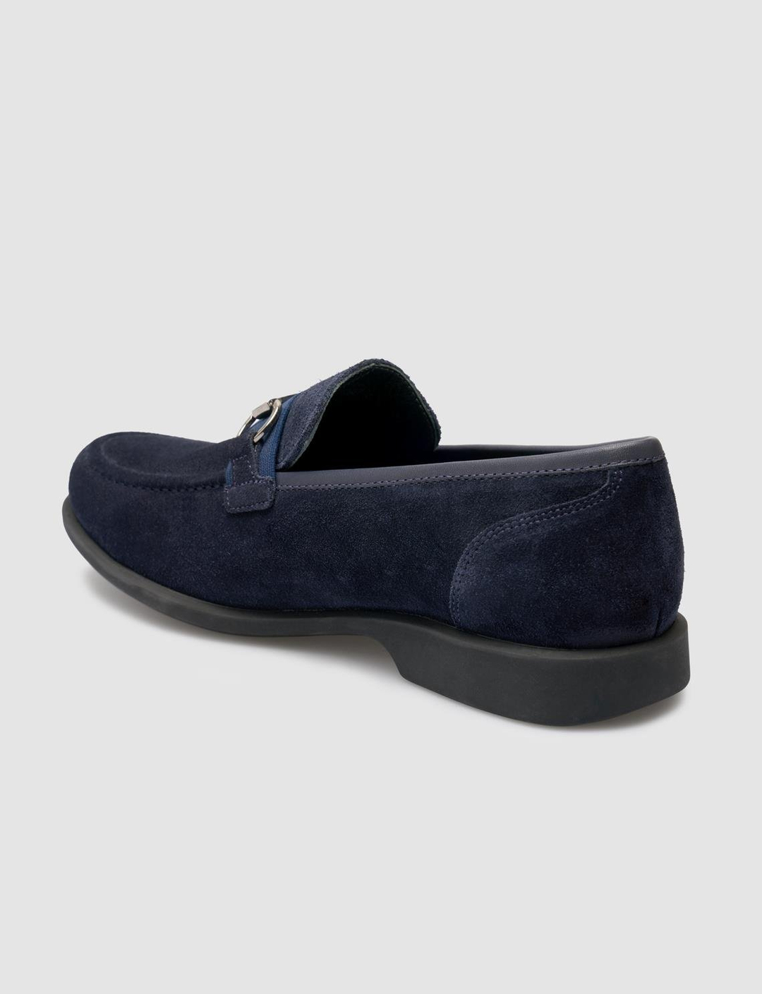 Toka Detaylı Hakiki Deri Lacivert Erkek Loafer