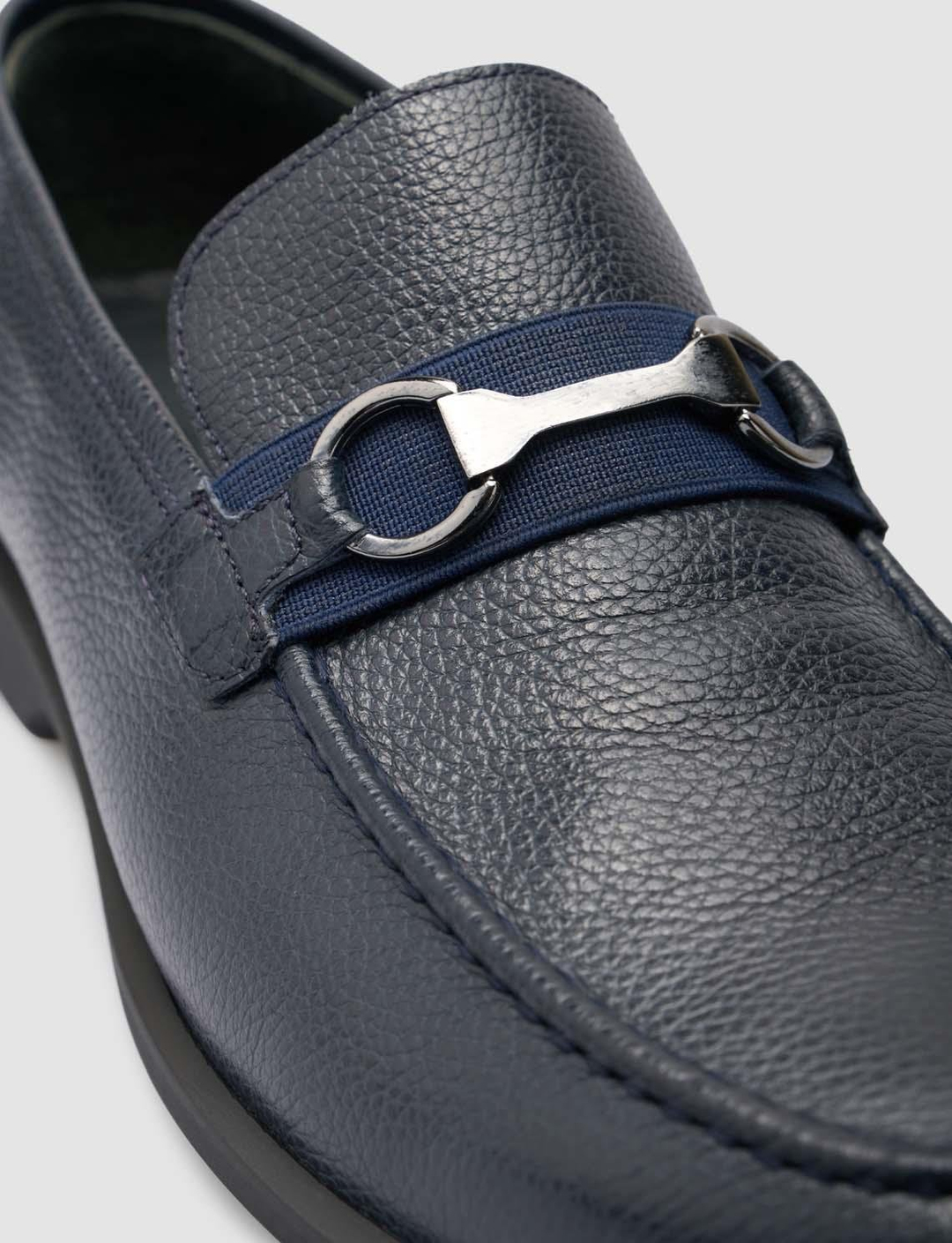 Tokalı Hakiki Deri Lacivert Erkek Loafer