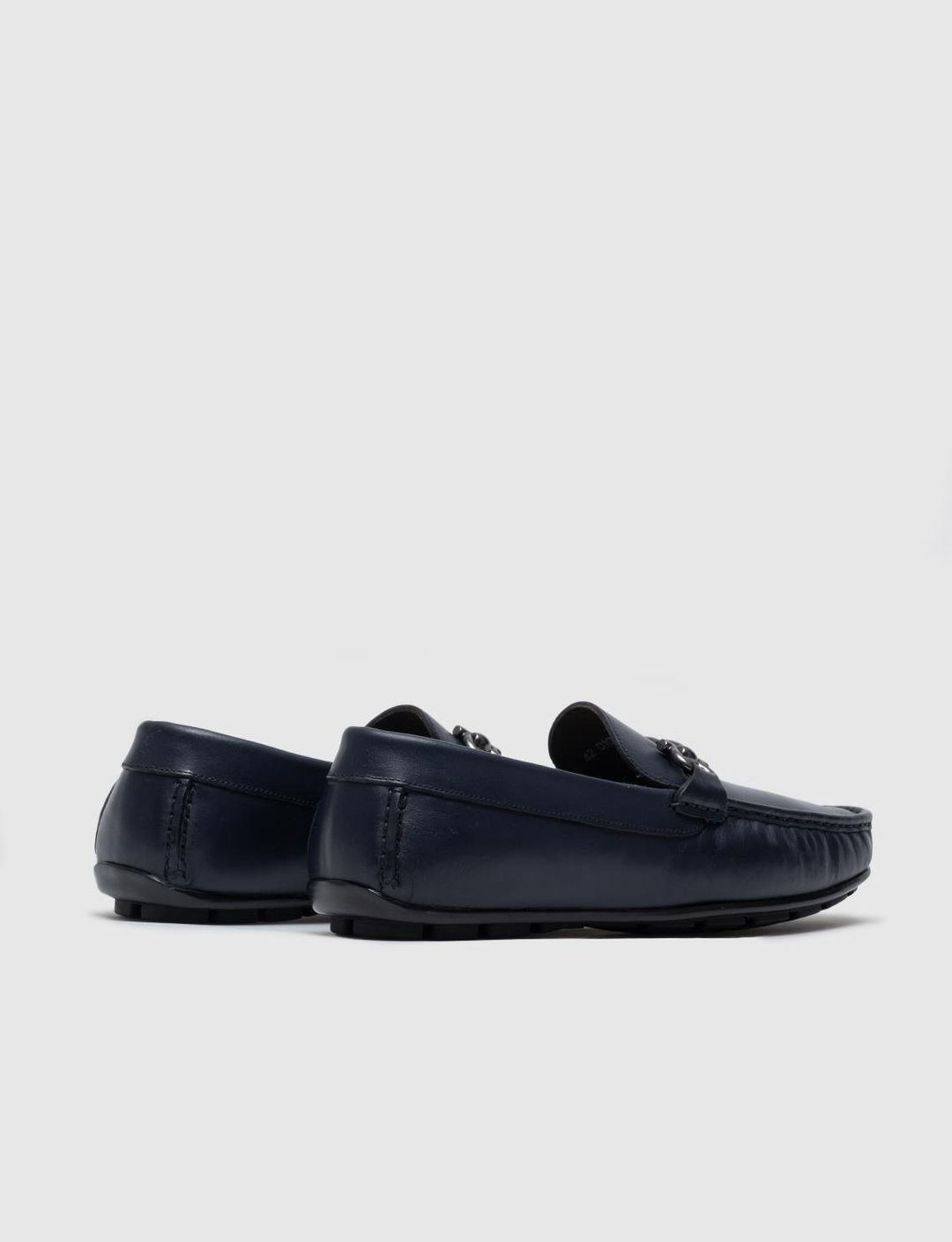 Genuine Leather Blue Men Loafers