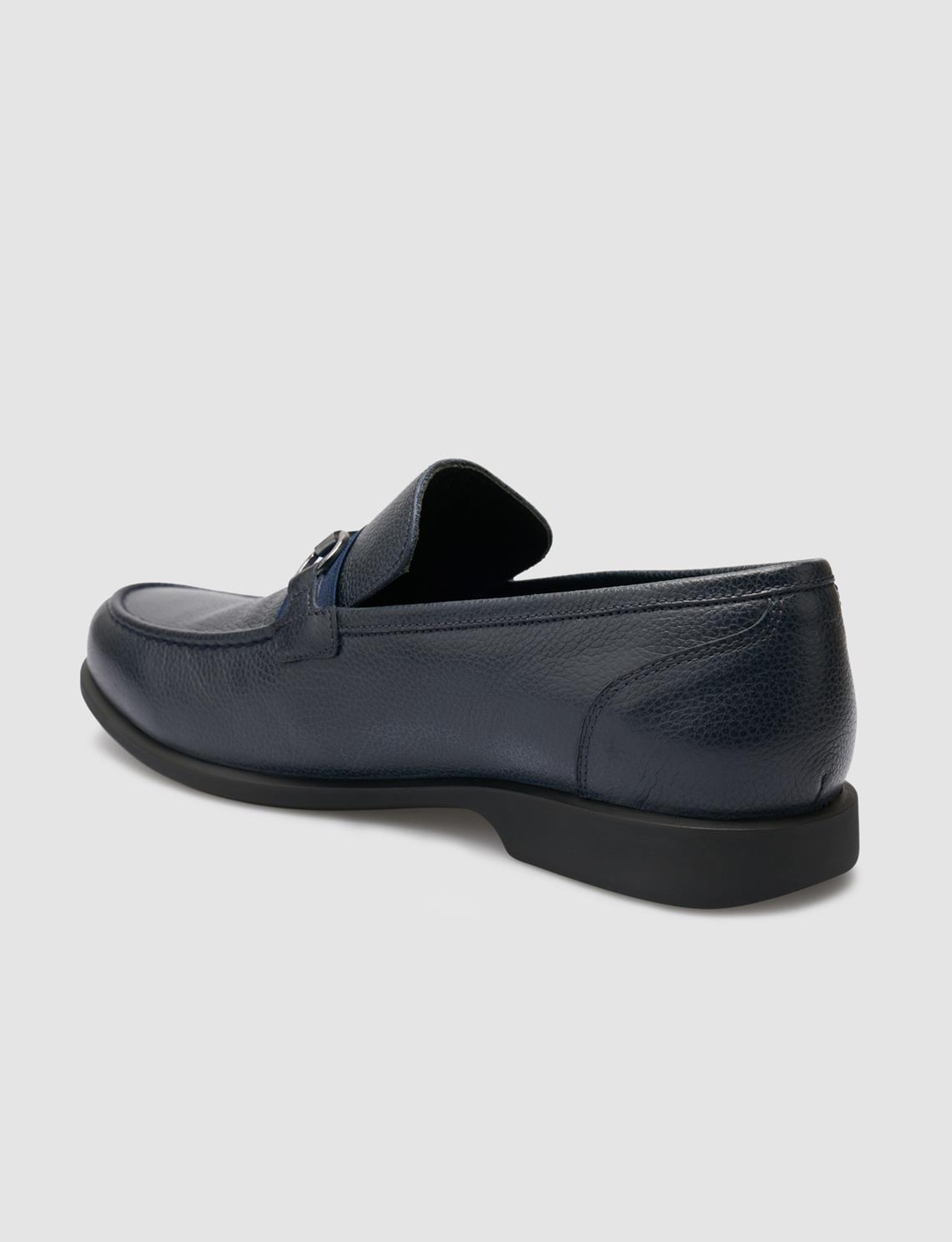 Tokalı Hakiki Deri Lacivert Erkek Loafer