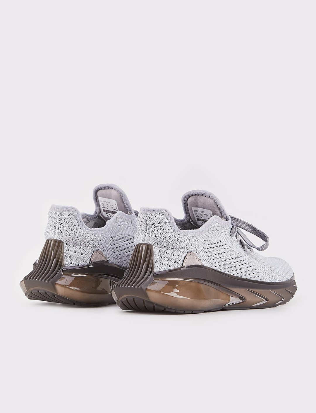 Triko Gri Bağcıklı Kadın Spor Ayakkabı