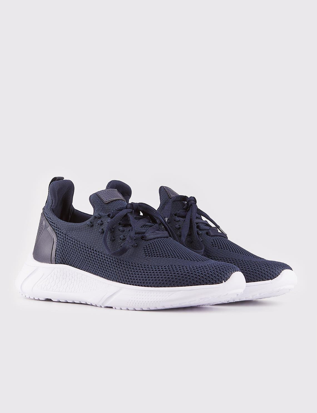 Triko Lacivert Bağcıklı Erkek Spor Ayakkabı