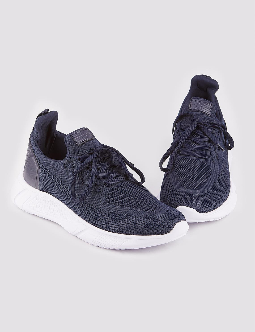 Triko Lacivert Bağcıklı Erkek Spor Ayakkabı