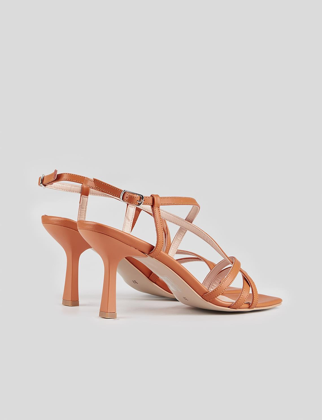 Turuncu Kadın İnce Topuklu Ayakkabı