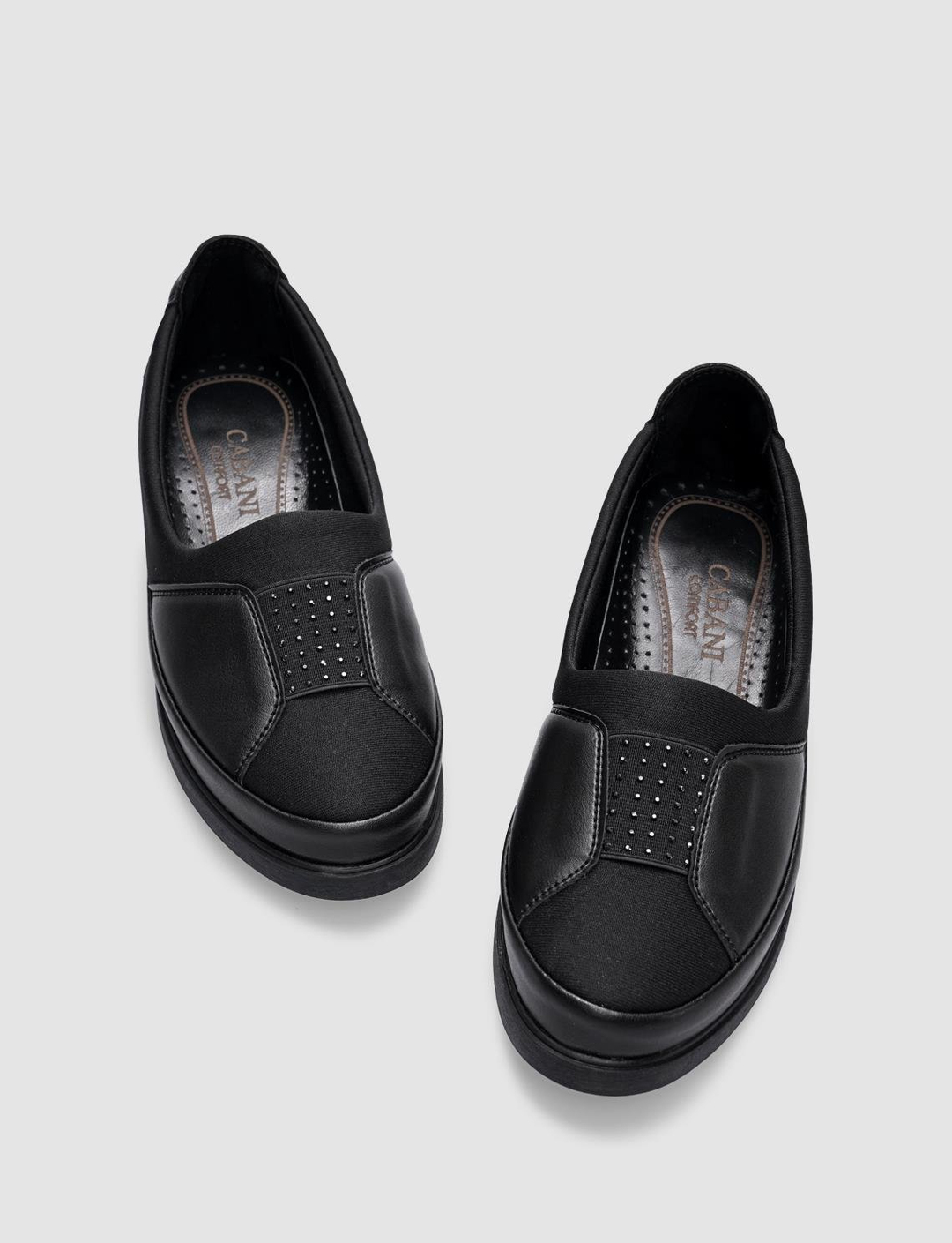 Vegan Deri Siyah Kadın Ayakkabı