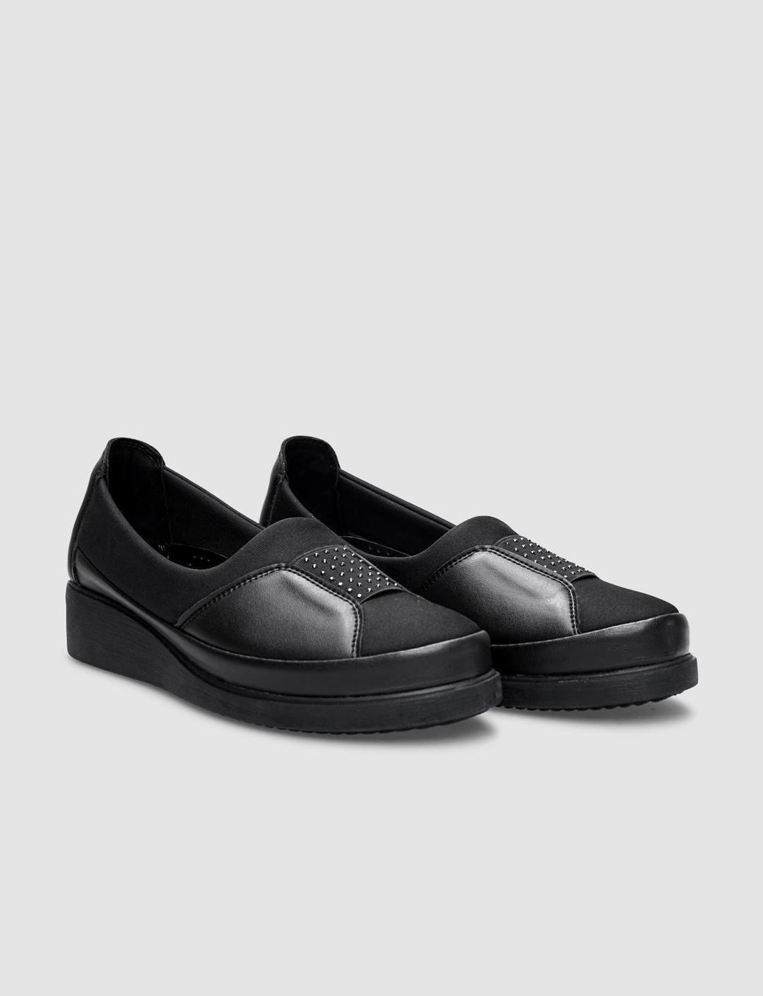 Vegan Deri Siyah Kadın Ayakkabı