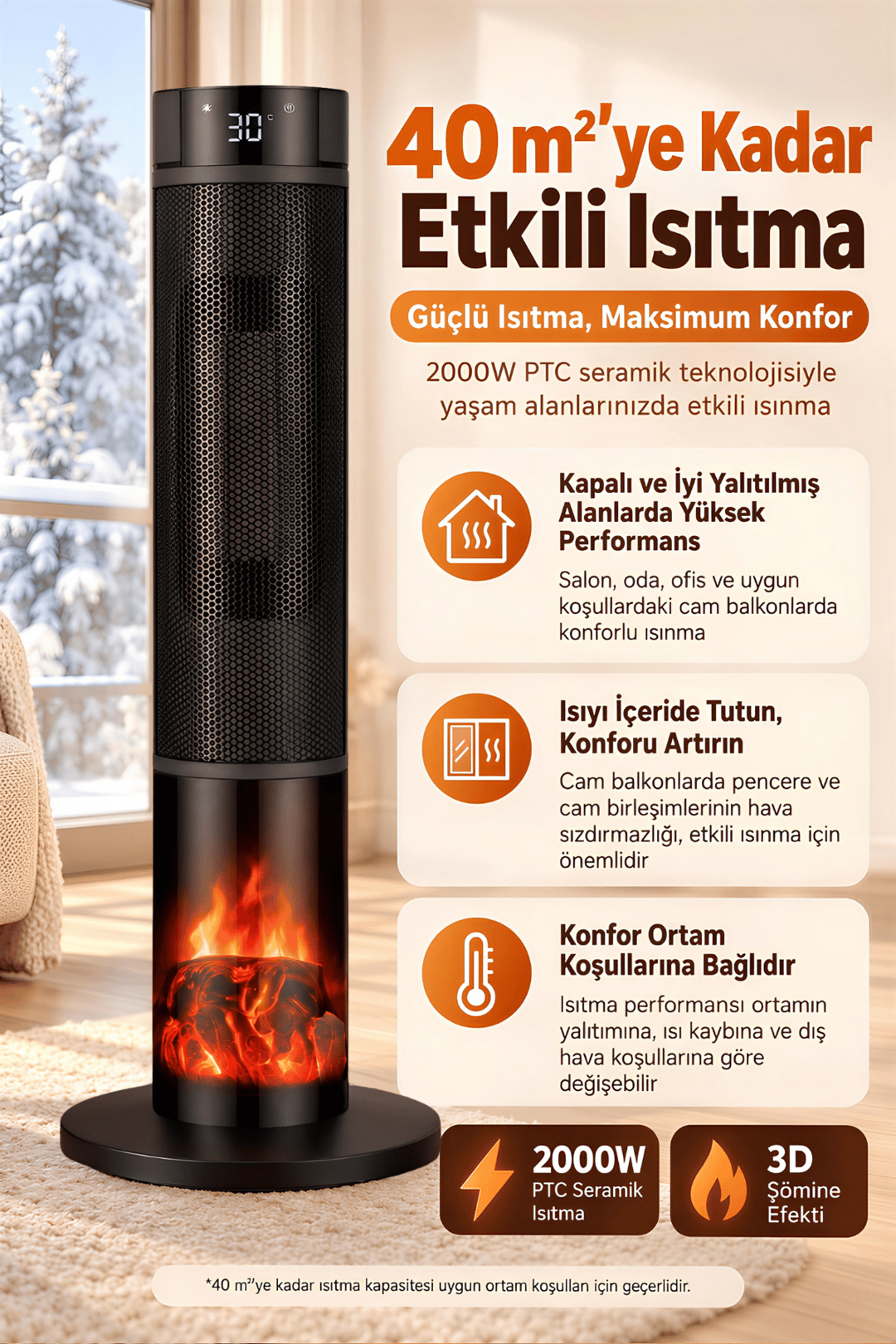  Alev Efektli Kule Tipi Fanlı Seramik Isıtıcı Uzaktan Kumandalı Şömine Efektli Ptc Isıtıcı 1 Grooth Alev Efektli Kule Tipi Fanlı Seramik Isıtıcı Uzaktan Kumandalı Şömine Efektli Ptc Isıtıcı
