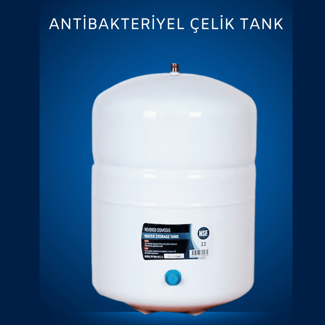 15 Aşamalı Ph+ Alkali Mineral ve Detoks Filtreli Nsf Onaylı Çelik Su Tanklı Su Arıtma Cihazı