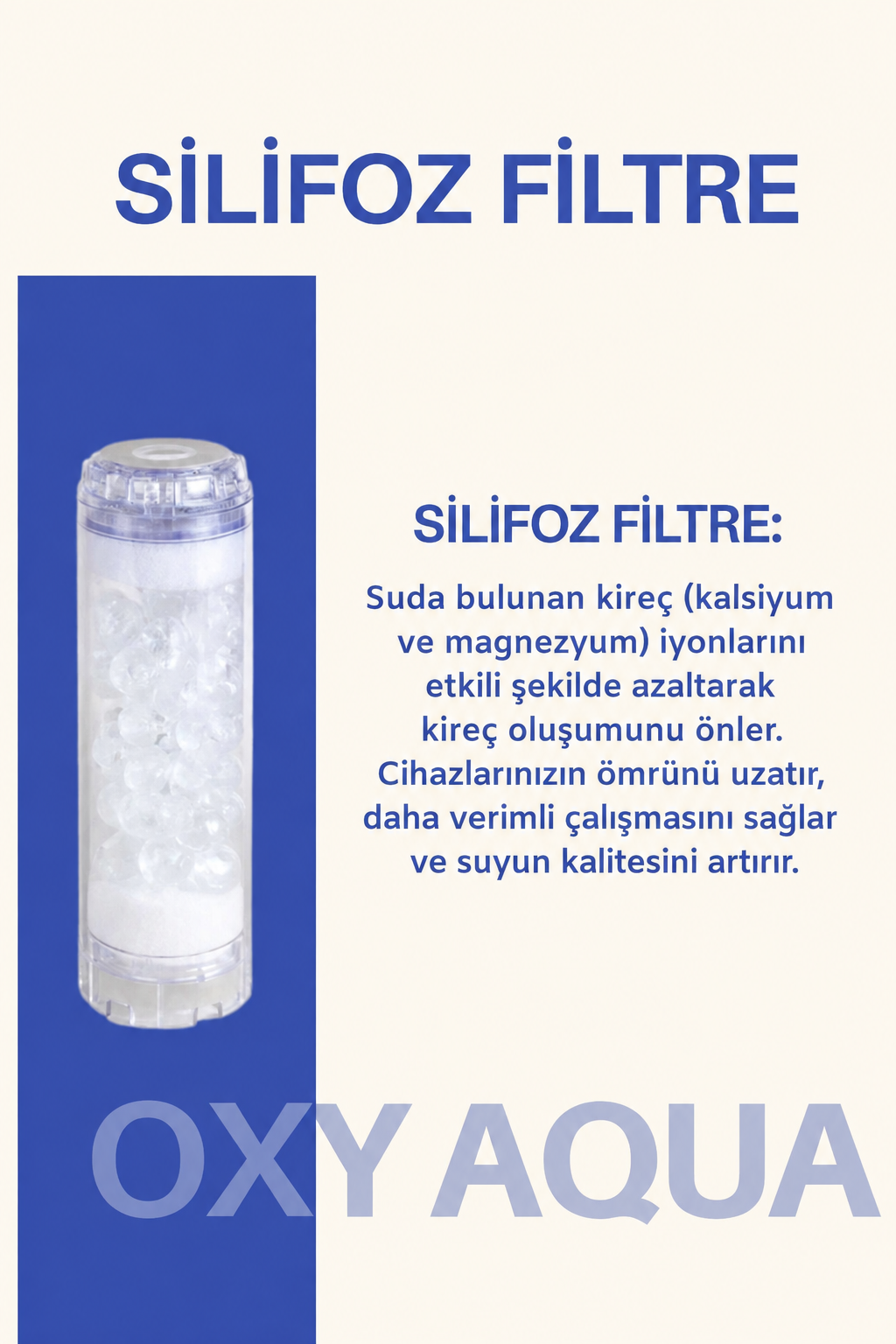 3'lü Daire Girişi Arıtma Silifoz Filtreli Kireç Ve Klor Önleyici Bina Sayaç Girişi Su Arıtma Cihazı