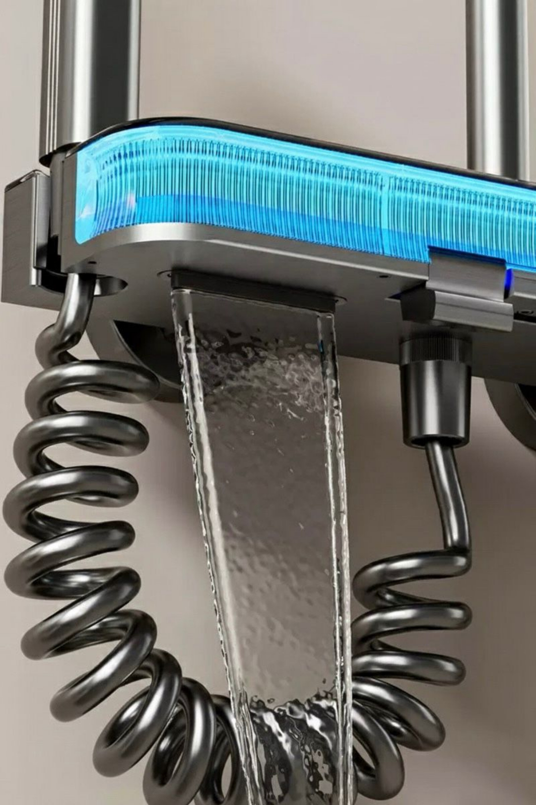 Dijital LED Ekranlı Akıllı Duş Seti Lüks Şelale ve Yağmur Duş Sistemi Tepe Duş Seti