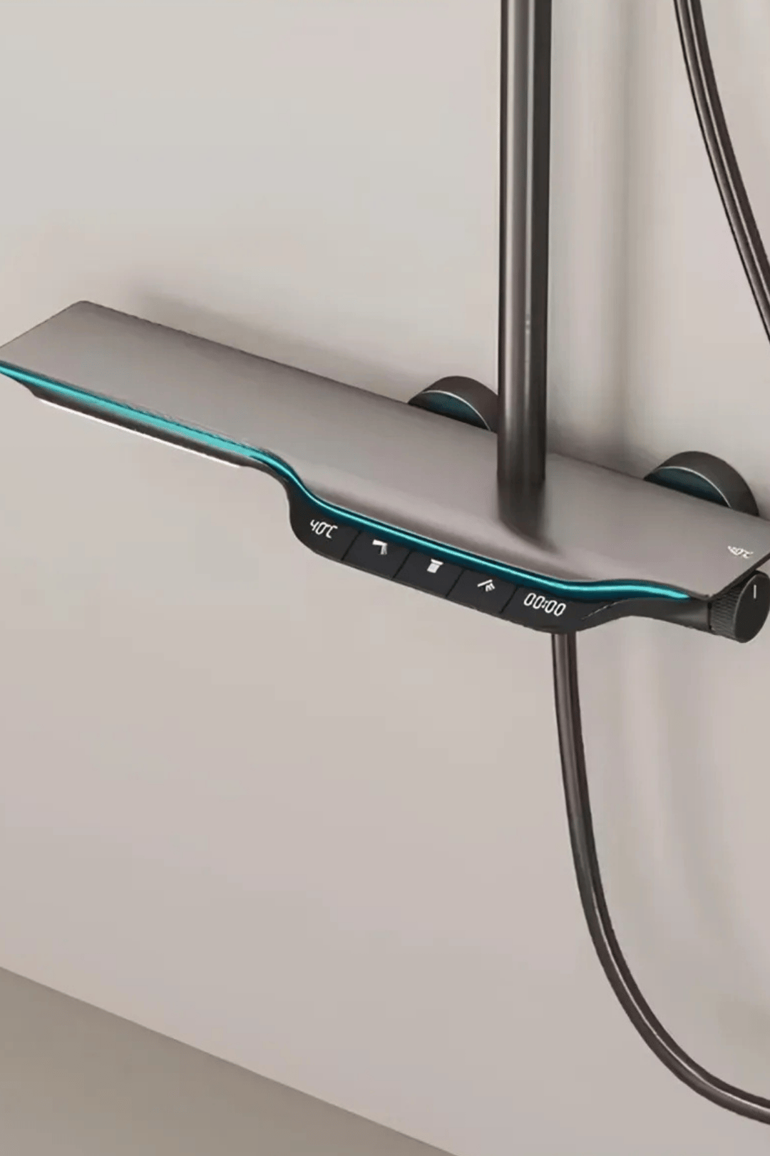 Dijital Led Göstergeli Termostatik Akıllı Piyano Duş Seti Tepe Duş Seti