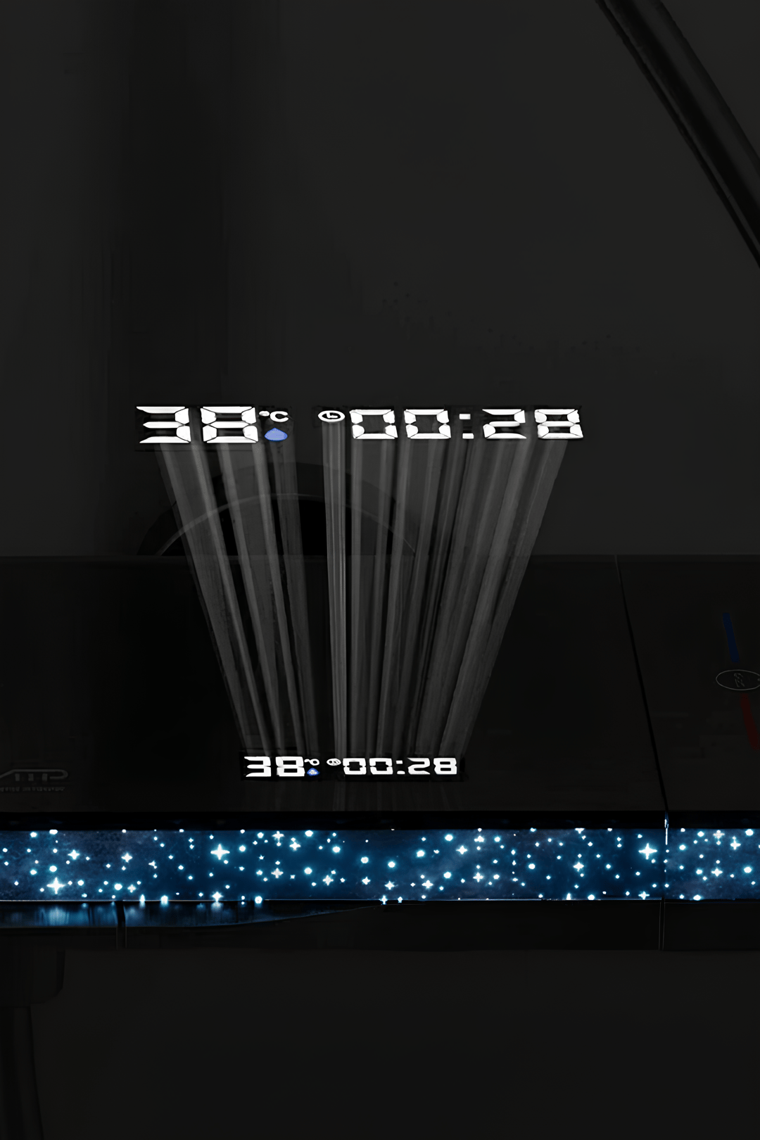 ORİON-Premium Dijital Led Göstergeli Piano Robot Duş Seti - Piyano Tepe Duş Seti