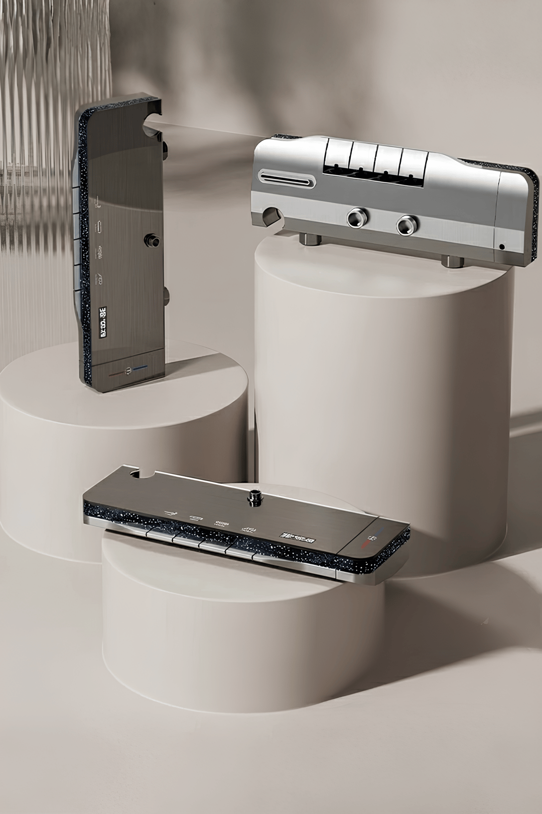 ORİON-Premium Dijital Led Göstergeli Piano Robot Duş Seti - Piyano Tepe Duş Seti