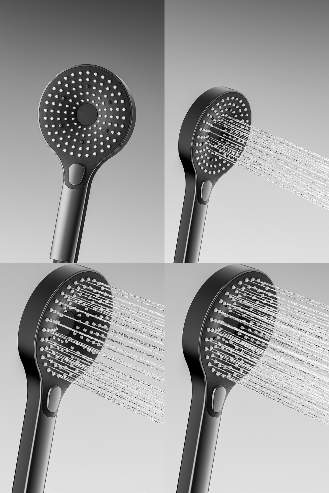 OXY AQUA - Venüs Dijital LED Göstergeli Piyano Tuşlu Termostatik Banyo Batarya Duş Sistemi Tepe Robot Duş Seti