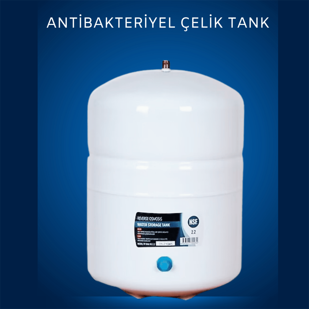PRİZMA 14 Aşamalı 12 Litre Çelik Tanklı Pompalı Premimum Su Arıtma Cihazı