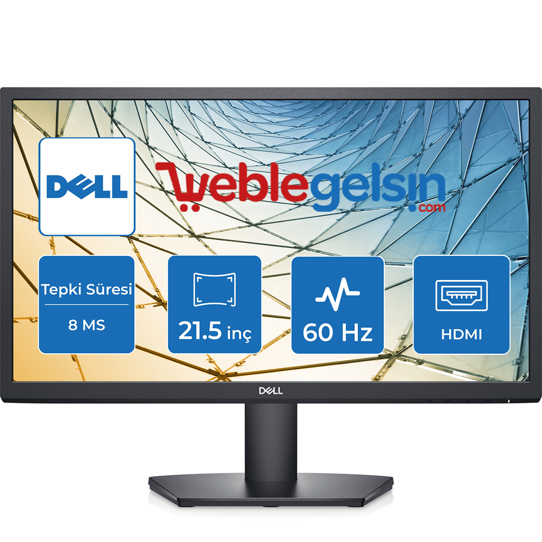 21.5 DELL SE2222H LED FHD 8 MS 60HZ HDMI VGA 