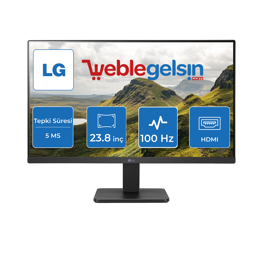 23.8 LG 24MR400-B IPS FHD 5MS 100HZ HDMI VGA