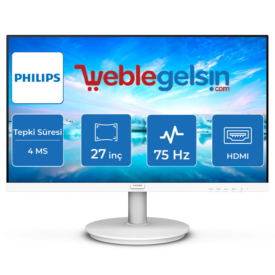27 PHILIPS 271V8AW/01 IPS FHD 4MS 75HZ HDMI VGA